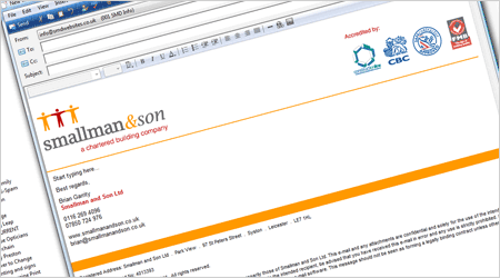 The Smallman and Son Ltd Email Template
